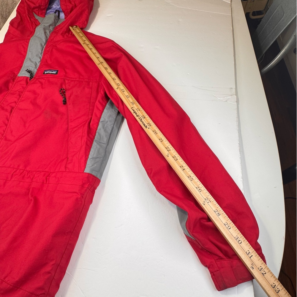 Vintage Patagonia Triolet Jacket Men Size Large Red Gorpcore Distressed Ski 90s - Picture 11 of 16